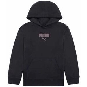 PUMA Youth Boys Hooded Black Fleece Hoodie with Kangaroo Pocket XS 5/6 NWT
